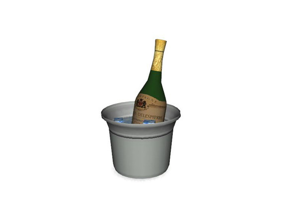 Sims 3 — Delux Dining Ice Bucket by Lulu265 — Part of the DeLux Dining Set My sets are TSRAA for upload in lots on TSR