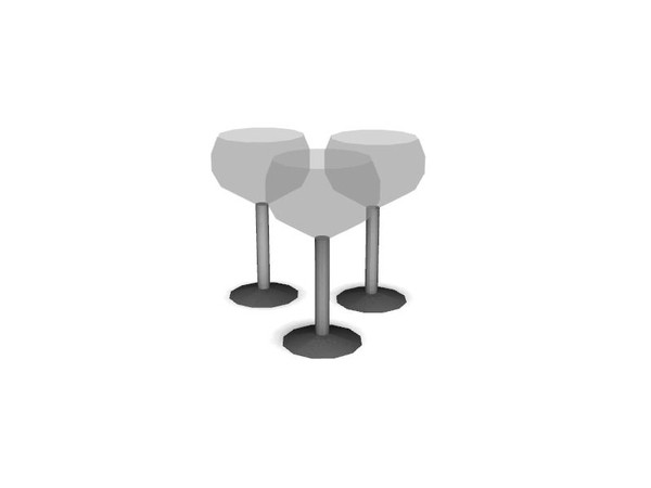 Sims 3 — DeLux Dining Decor Wine Glasses by Lulu265 — lulu DeLux Dining Decor wine glasses 0811