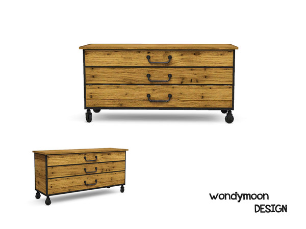 Sims 3 — Fluorine Dresser I by wondymoon — - Fluorine Bedroom - Dresser I - wondymoon@TSR - Nov'2012