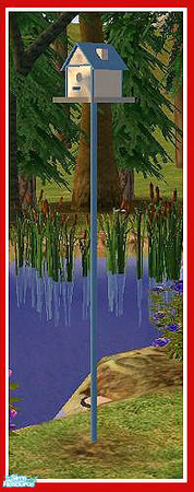 Sims 2 — Cook Out Birdhouse by cat3cm — A decorative birdhouse for your landscaping needs.