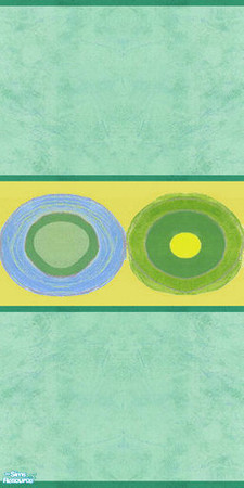 Sims 2 — Wall - Bluegreen Multi Color Circles by Sheera — Part of my Abstract Multi Color Circles Walls & Floors Set