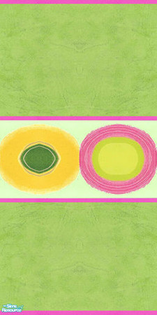 Sims 2 — Wall - Pink and Lime Multi Color Circles by Sheera — Part of my Abstract Multi Color Circles Walls & Floors