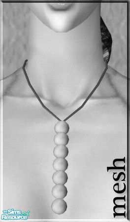 Sims 2 — Mesh_slice-accessory-pearlnecklacelong by slice — A necklace with a hanging strand of pearls.