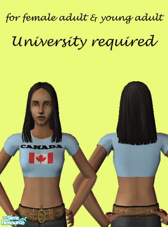 Sims 2 — top13 by accent25 — you need University expansion to use this creation