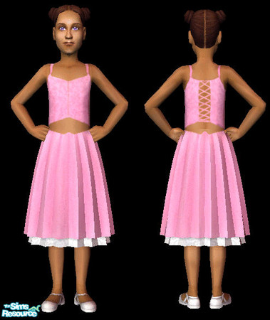 Sims 2 — Belly dancer dress up by andi and grim — this is good for halowe\'en it is pink so its what little brats wear
