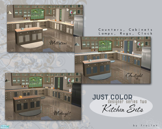 Sims 2 — Just Color Series Two - Kitchens by froilan — Just color and nothing more. Decorate your kitchens with the