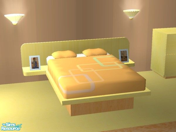 Sims 2 — Fruity Modern Bedroom - Bed by lym — Part of my Fruity Modern Bedroom set.