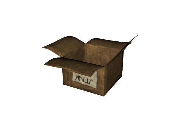 Sims 3 — Broken yet Functional - Cardboard Box (decorative) by Symphonie1213 — Broken yet Functional - Cardboard Box