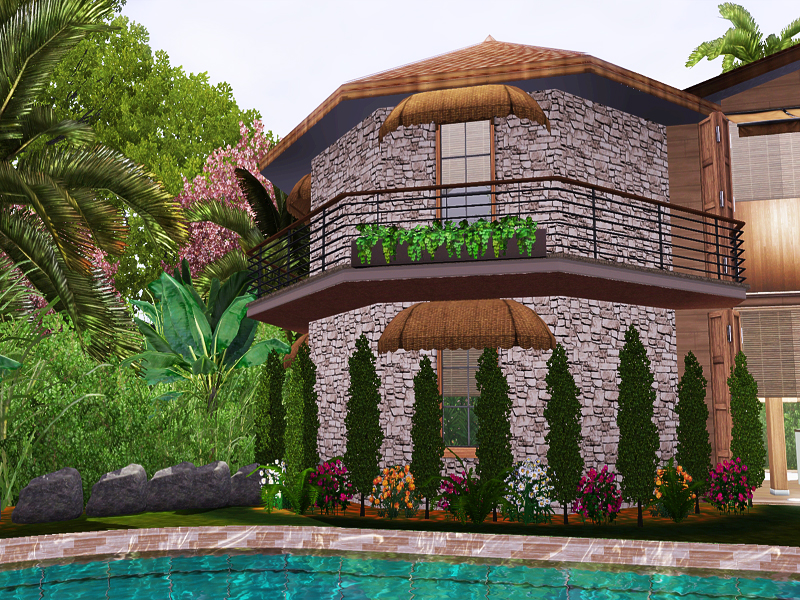 Dream house 2. Проекты домов в тропическом стиле. Дома в тропическом стиле планировка. Тропический домик проект. Дом в тропическом стиле симс 4.