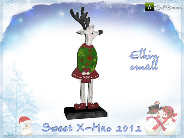 Sims 3 — Elkin by BuffSumm — *Elkin* for placing on slots - small version. Part of the *Sweet X-Mas 2012 Set* ***TSRAA***