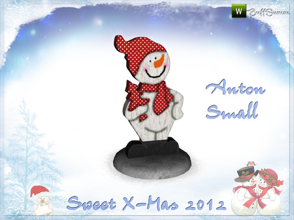 Sims 3 — Anton by BuffSumm — *Anton* for placing on slots - small version. Part of the *Sweet X-Mas 2012 Set* ***TSRAA***