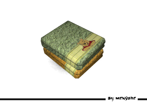 Sims 3 — Winnie The Pooh Nursery_Towels by mensure — This Winnie the Pooh designed towels very useful and adorable.