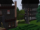 Sims 3 — raven's castle by tarryn_kim — raven's castle castle , surrounded by a Forrest with lakes and entered by a maze.