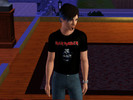 Sims 3 — 4 Rock TShirts by tylerfeld2 — 4 Black TShirts each with a rock band logo. 1) Iron Maiden 2) Slayer 3) Rammstein