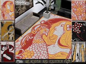 Sims 3 — Art Nouveau Rugs Collection by Devirose — 
