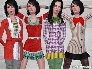 Sims 3 — Arrow Set by miraminkova — This set includes some wonderful winter outfits. You will not be cold this winter.