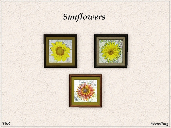 Sims 3 — Sunflowers by weirdling2 — Keep your face to the sunshine and you cannot see the shadow. It's what sunflowers