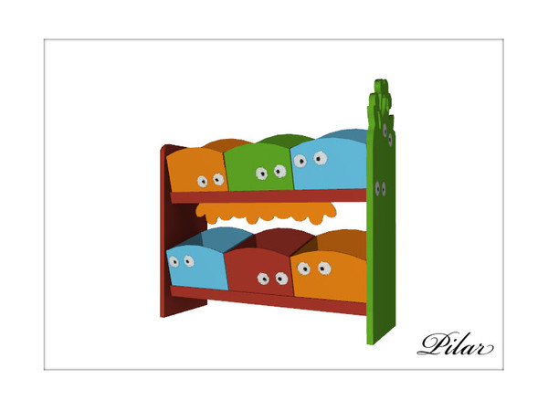 Sims 3 — Jungle ShelfToy by Pilar — Creado por Pilar para sims3