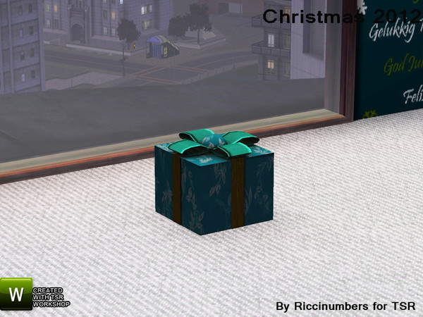 Sims 3 — Christmas 2012 Present Two by TheNumbersWoman — A Bit of Chriistams for your Sims, By RicciNumbers. TSRAA.