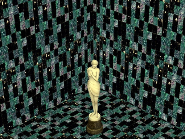 Sims 2 — Obsidian Tile Set - Blue Wall by zaligelover2 — Wall tiling.