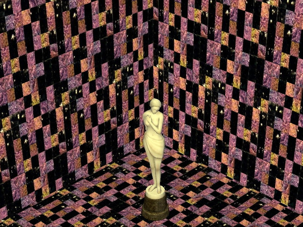 Sims 2 — Obsidian Tile Set - Purple Wall by zaligelover2 — Wall tiling.