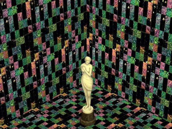 Sims 2 — Obsidian Tile Set - Rainbow Wall by zaligelover2 — Wall tiling.