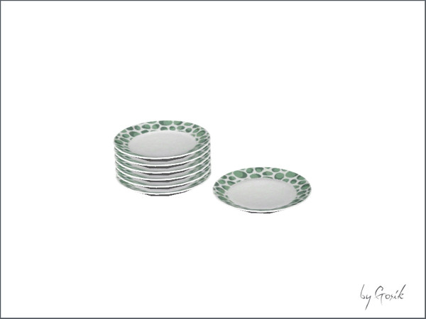 Sims 3 — Ballard kitchen stackable plate by Gosik — Made by Gosik at The Sims Resource. TSRAA This object has a slot to