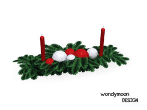 Sims 3 — Christmas Candle Lighting by wondymoon — - Christmas Set - Candle Lighting - wondymoon@TSR - Dec'2012