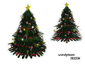 Sims 3 — Christmas Tree by wondymoon — - Christmas Set - Tree - wondymoon@TSR - Dec'2012