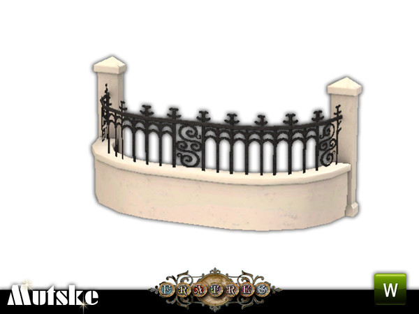 Sims 3 — Quarters Balcony by Mutske — 3 Recolorable parts. Environment 1.With 5 slots. You have to use Moveobjects on to