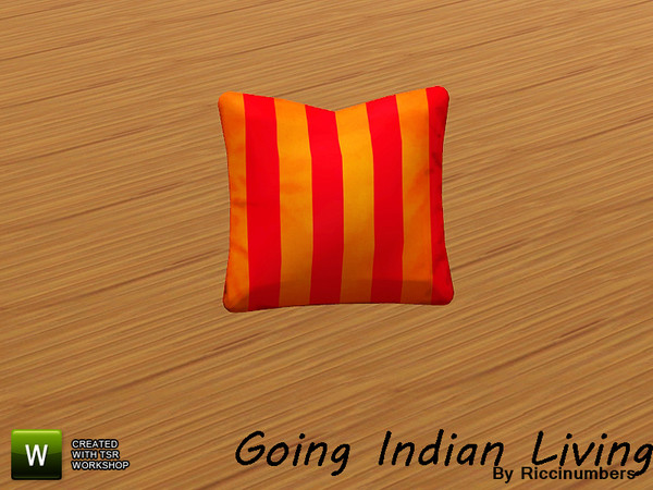 Sims 3 — Going Indian Modern Pillow1 by TheNumbersWoman — The calm and tranquil setting of Indian Decor. By RicciNumbers.