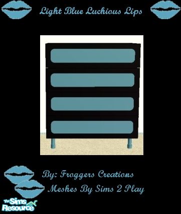 Frogger1617 S Lucious Lips Bedroom Light Blue Dresser