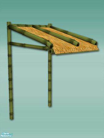 Sims 2 — Bamboo Bay - Canopy 03  by Shakeshaft — Part of a recolour of my Bamboo Bay Set in a green bamboo texture with