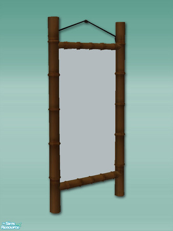 Sims 2 — Bamboo Bay - Mirror 02  by Shakeshaft — Part of a recolour of my Bamboo Bay Set in a dark bamboo texture with