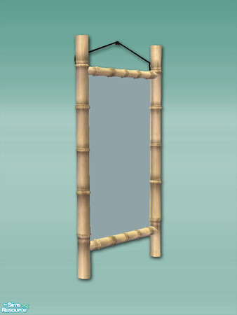 Sims 2 — Bamboo Bay - Mirror 01 by Shakeshaft — Part of a recolour of my Bamboo Bay Set in a light bamboo texture and