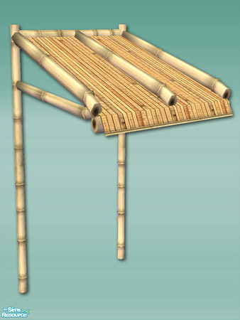 Sims 2 — Bamboo Bay - Canopy 01 by Shakeshaft — Part of a recolour of my Bamboo Bay Set in a light bamboo texture and