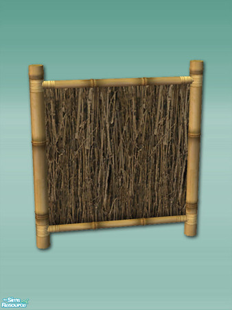 Sims 2 — Bamboo Bay - Fence by Shakeshaft — Part of a set of Bamboo Furnishings for your sims beaches or patios, set