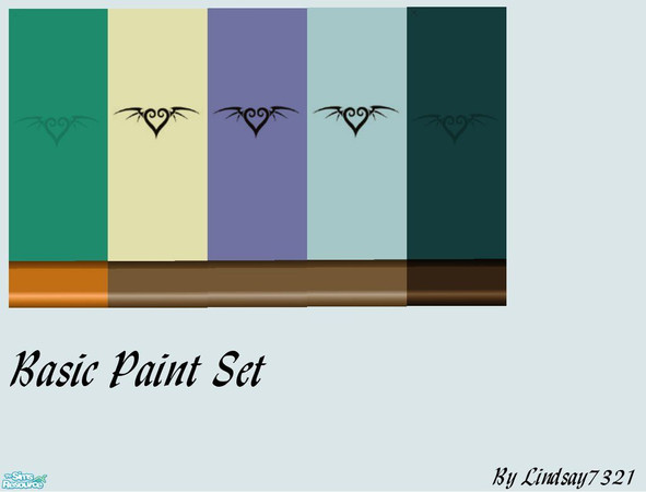 Sims 2 — Basic Paint Set by Lindsay7321 — My First Creation :)
