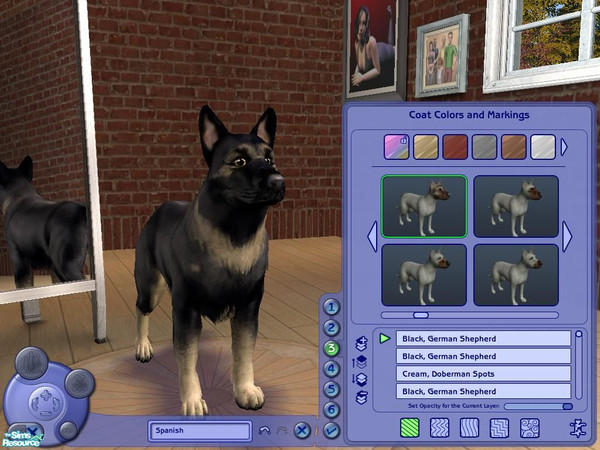 Sims 2 — Carmen by UltimoStep — Carmen is a black German Shepherd