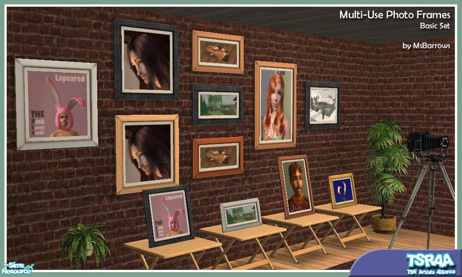 The Sims Resource MultiUse Photo Frames Basic Set