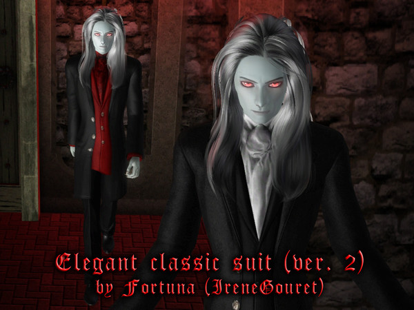 Sims 3 — Elegant classic suit (v2) by IreneGouret — Here is the variation of my 'Elegant classic suit' (see Recommended
