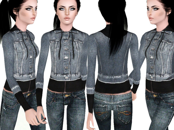 Sims 3 — Outdoor_SET_TEEN_(Jackets1) by ShakeProductions — Denim jackets with hood.