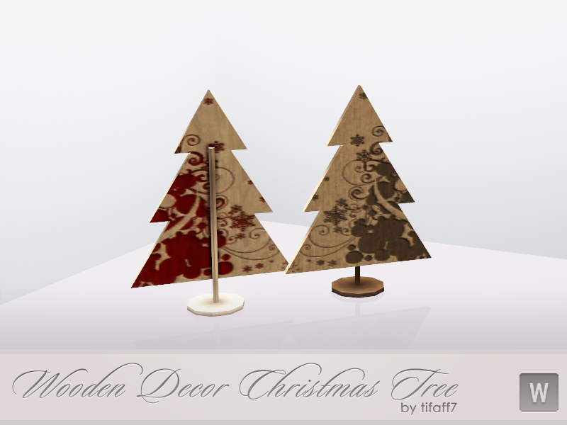 The Sims Resource Wooden Decor Christmas Tree