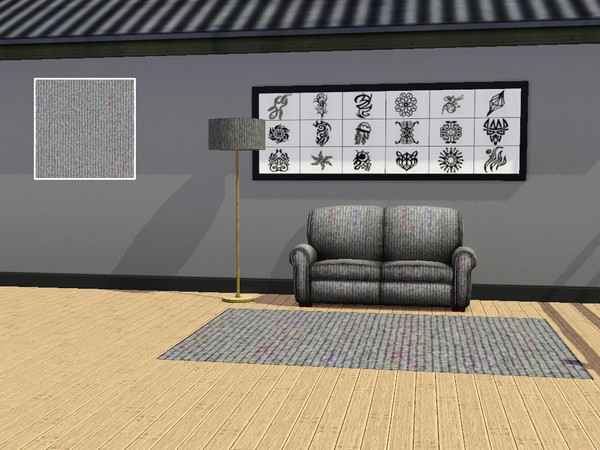 Sims 3 — Knit Pattern v4 by K_Reimer — Grey basic knit pattern