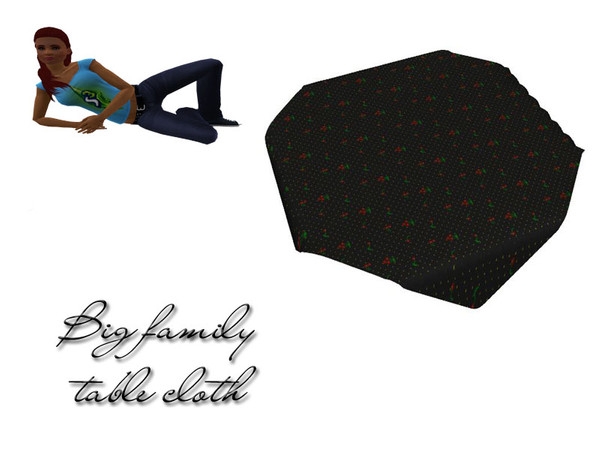 Sims 3 — S3C big family tablecloth by ruhrpottbobo — tablecloth for big table