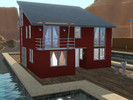 Sims 3 — 14 The Lake by Fejeeper — This house on the dock has 3 bedrooms and 1 bath on the second floor. The ground floor