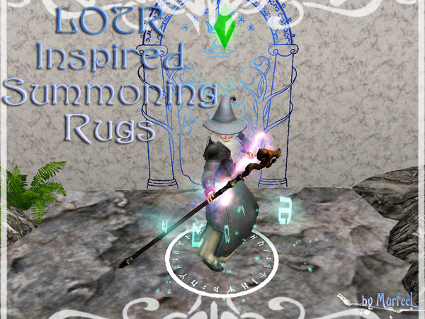 Sims 3 — LOTR Rugs by murfeel — Rugs inspired by the player decals on LOTR Online, as decor for your sims' homes. Each