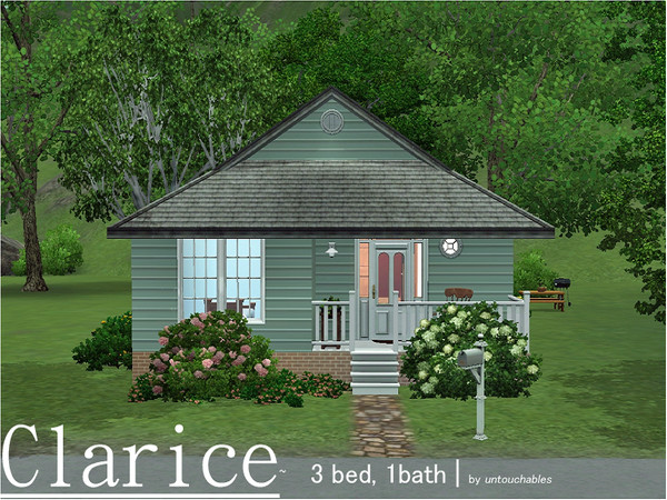 Sims 3 — Clarice by untouchables2 — Welcome your growing Sim family into this spacious yet cozy 3 bedroom, 1 bath