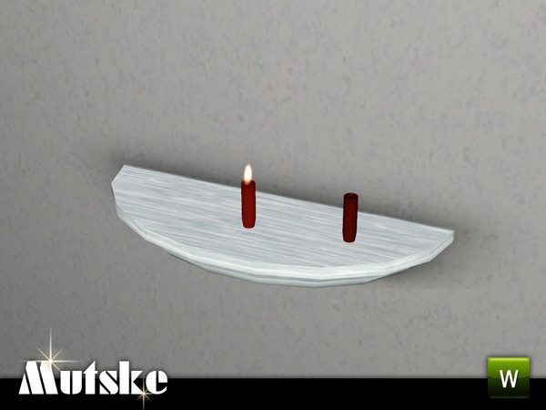 Sims 3 — Noel Candles Collection Taper Smaller Burned by Mutske — This is a taper candle that can be lit and un-lit. 2
