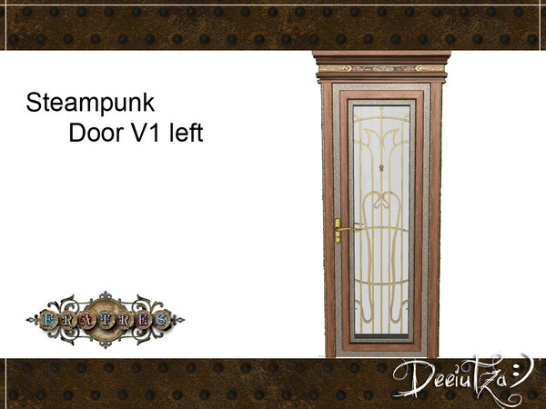 Sims 3 — Fratres - Steampunk Door V1 Left by deeiutza — By deeiutza @TSR